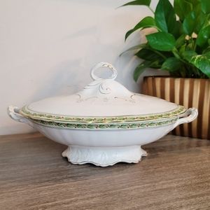 ANTIQUE Pope Gosser Oval Serving Dish